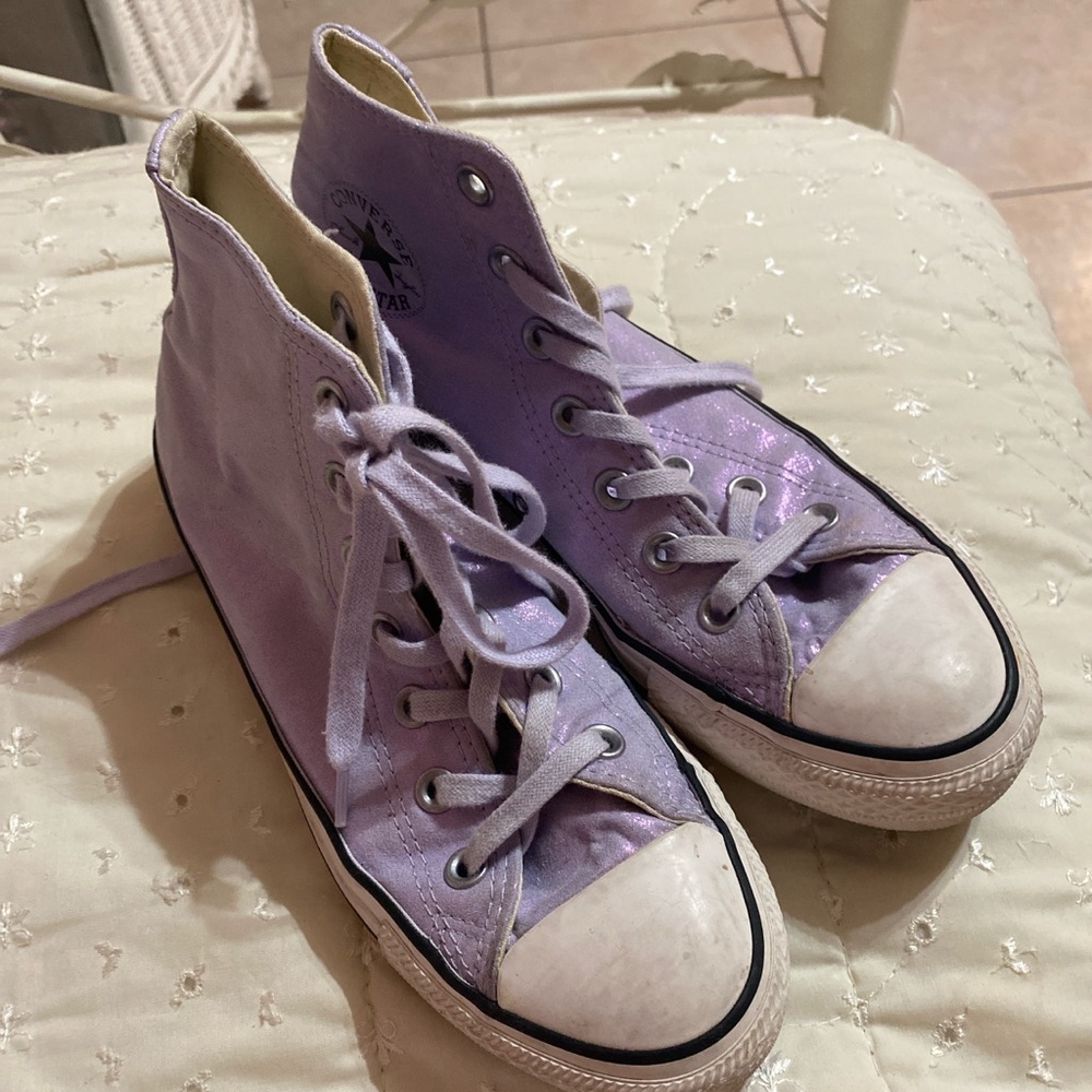 Converse Women's Lavender High-Top Sneakers